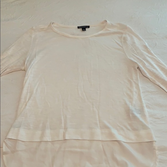 White Longsleeve Tee - Picture 1 of 2